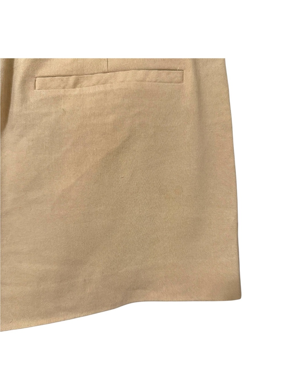 Alice and Olivia Donald High Rise Tailored Shorts Size 0 Beige Sand Linen Blend - Picture 10 of 14